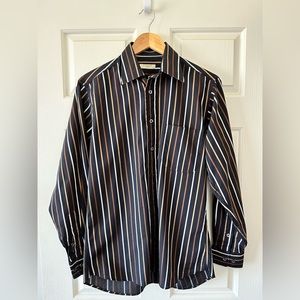 Burberry Men’s Striped Dress Shirt - in size small